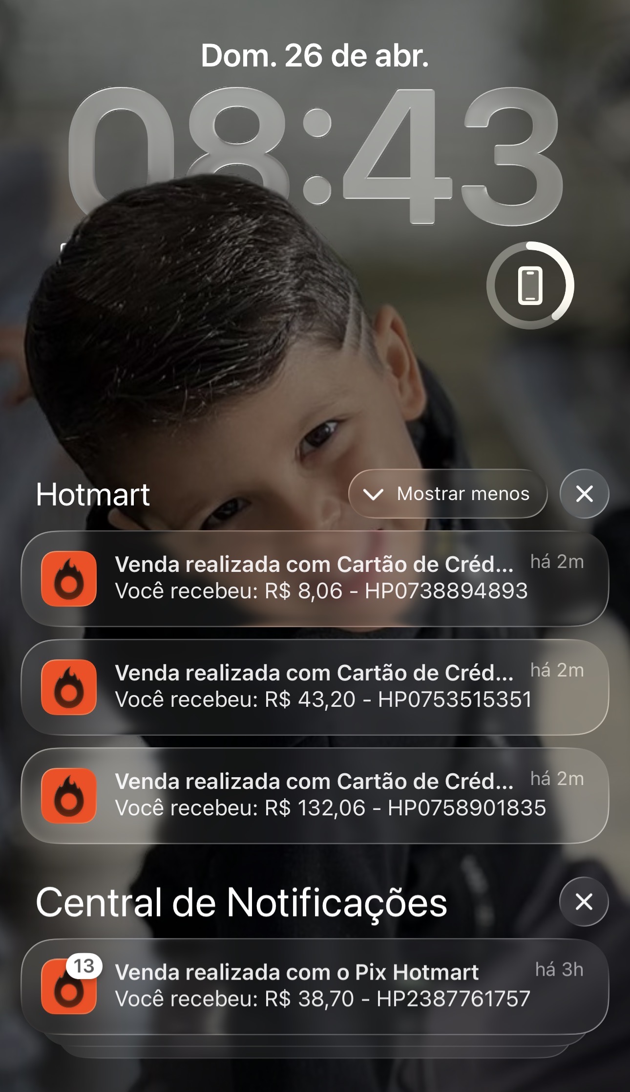 Notificações de vendas na Hotmart