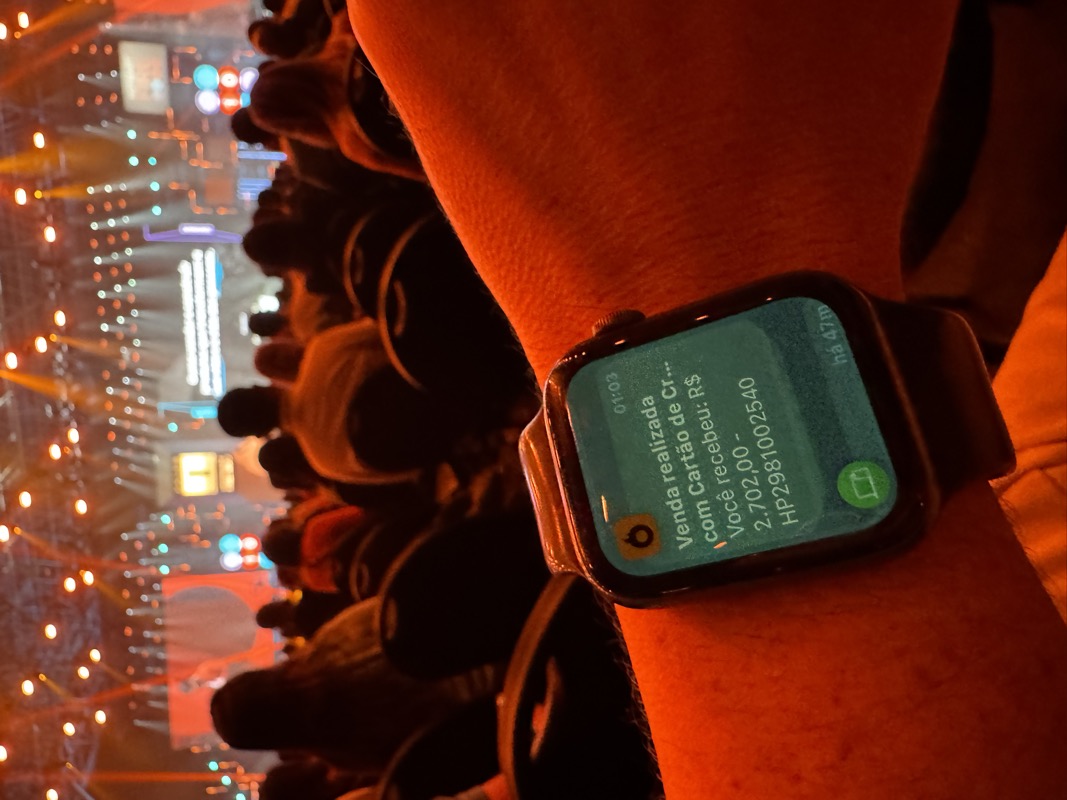 Notificação de venda no Apple Watch